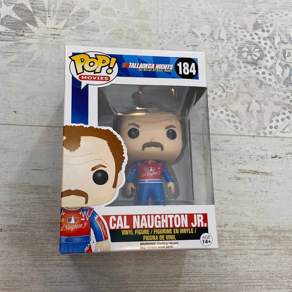 Funko Pop Cal Naughton Jr #184 Talladega Nights Ricky Bobby Figure